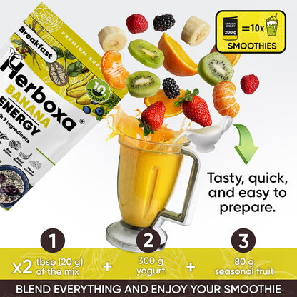 Banana Energy - Un desayuno saludable y rápido rico en fibra