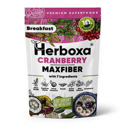 Cranberry Maxfiber - Un desayuno saludable y rápido rico en fibra
